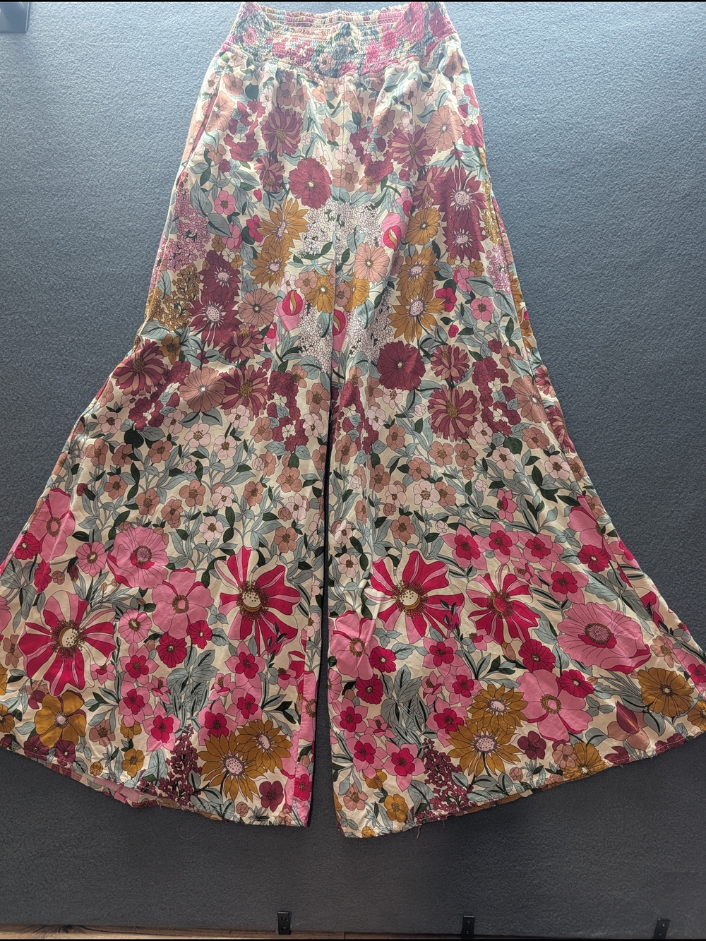 Floral Wide-Leg Pants